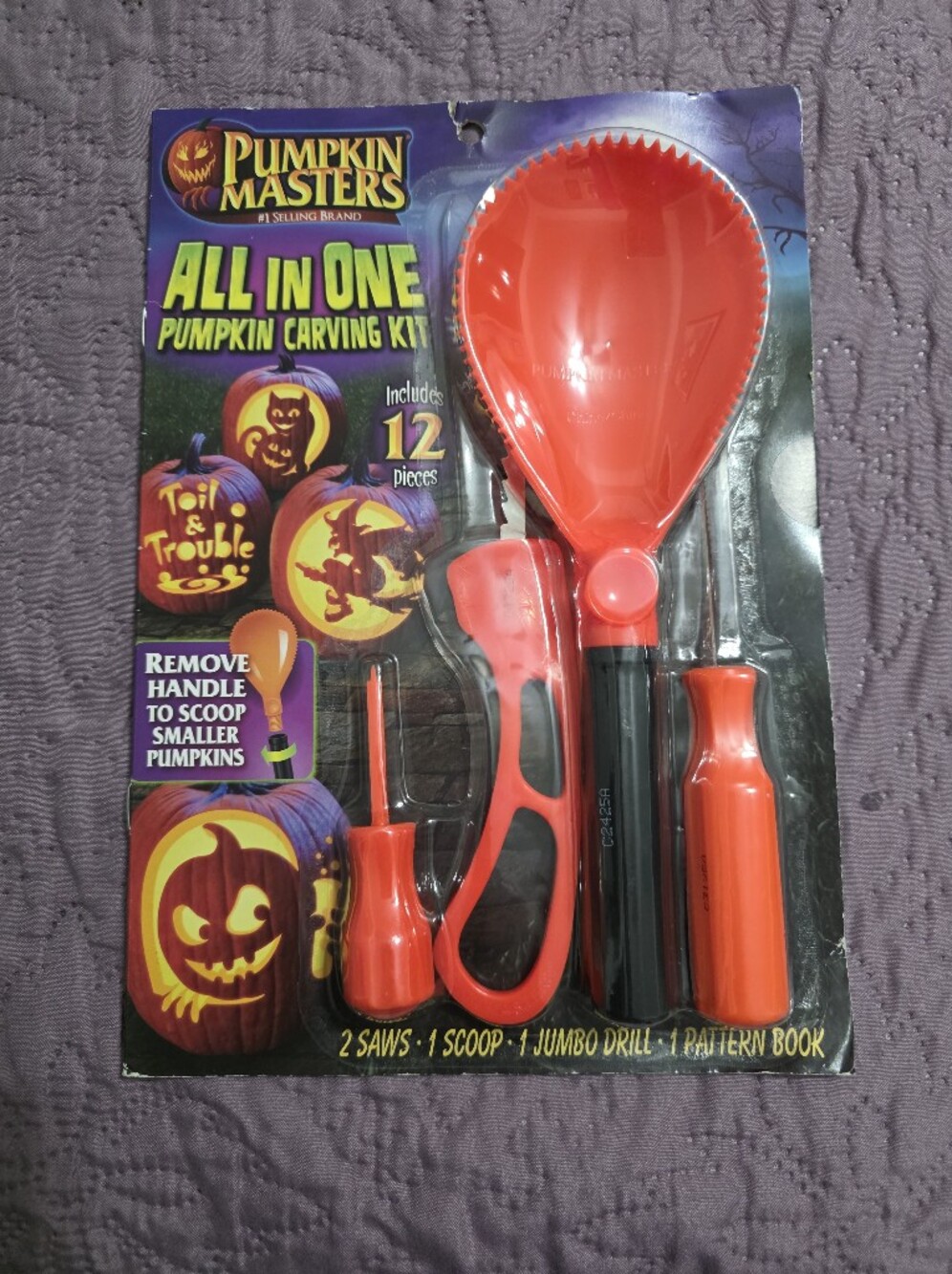 All-in-One Pumpkin Carving Kit - Red